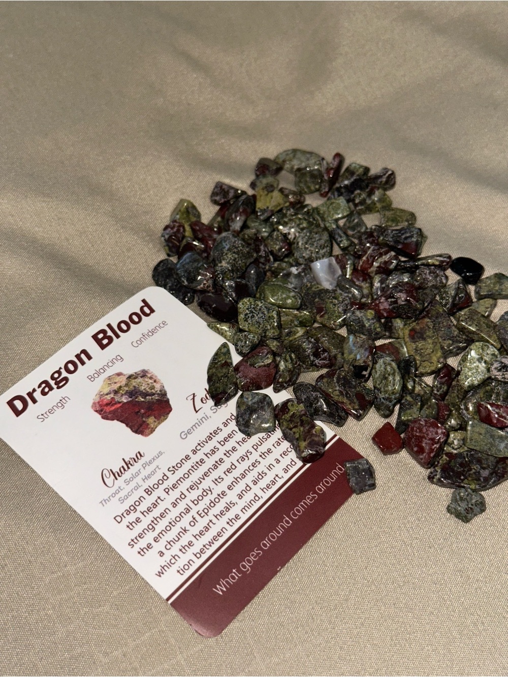 Dragon Blood Gemstone Chips - Home Accents